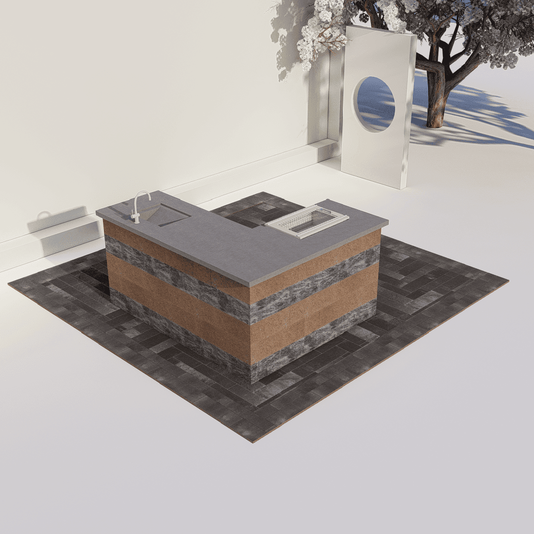 Outdoor Kitchen 4075 - 3.94 x 4.0 m